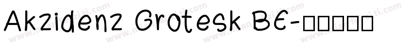 Akzidenz Grotesk BE字体转换